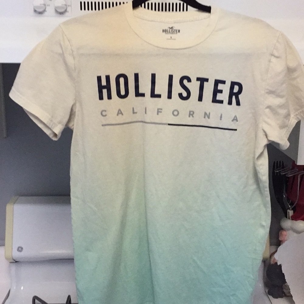 Hollister mint/cream  ombré  color t-shirt